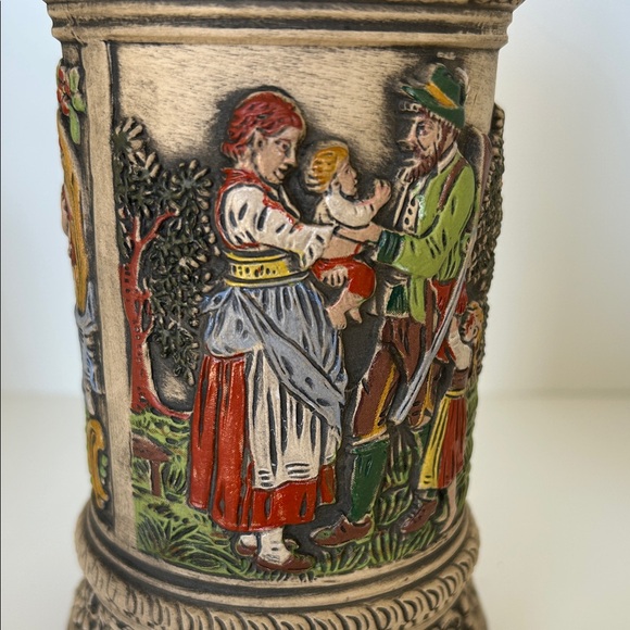 Vintage Gerz German Beer Stein with Owl Lid - Picture 4 of 17